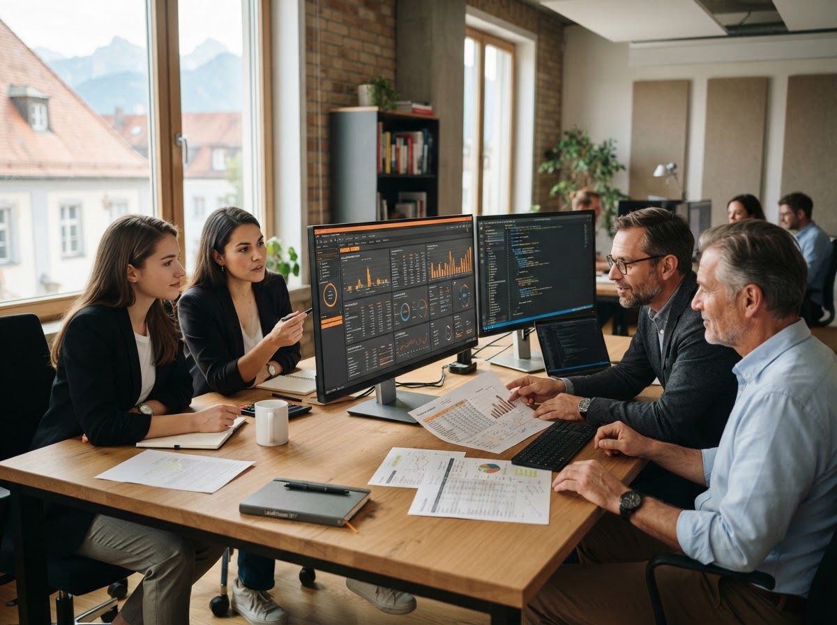 Almenröte Team bei der Entwicklung datengetriebener Risikomodelle